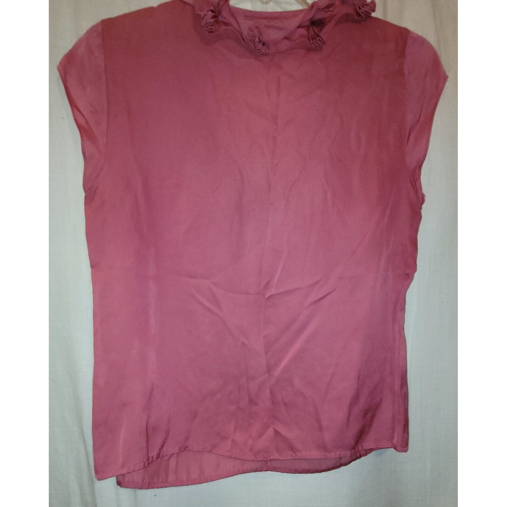 Talbots Blouse Lot of 4 Tops Sz Small Pink Fuschia Eyelet Multi Ivory Lace - Picture 13 of 16